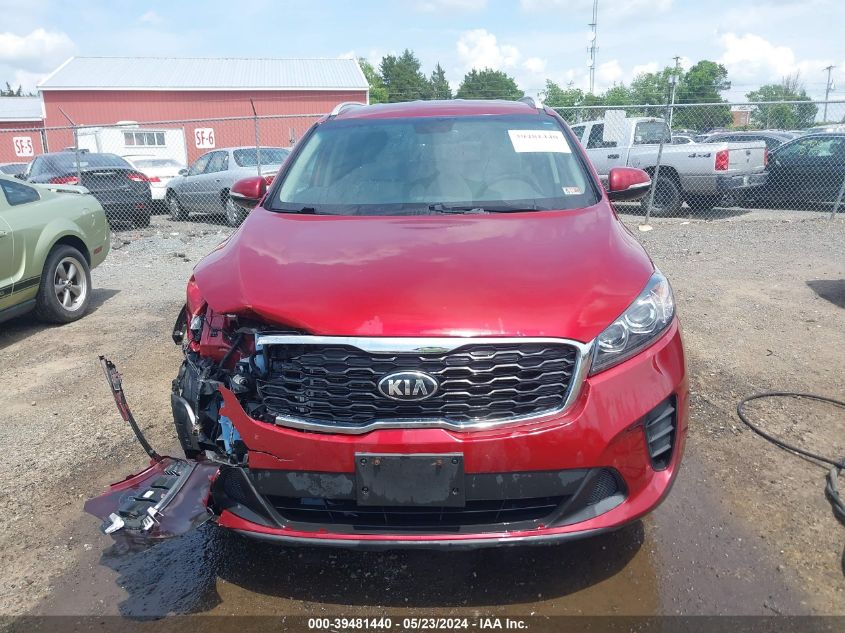 2019 Kia Sorento 2.4L Lx VIN: 5XYPGDA34KG569814 Lot: 39481440