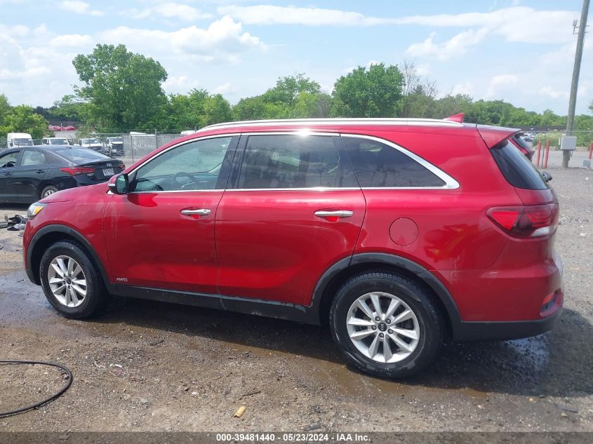 2019 Kia Sorento 2.4L Lx VIN: 5XYPGDA34KG569814 Lot: 39481440