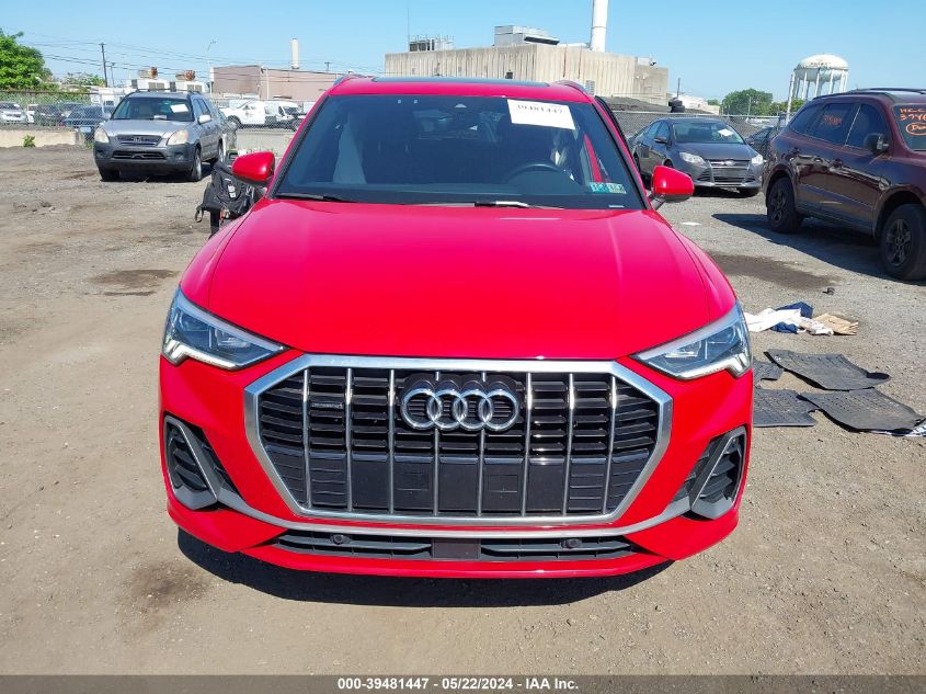 2020 Audi Q3 Premium Plus 45 Tfsi S Line Quattro Tiptronic VIN: WA1EECF36L1034415 Lot: 39481447