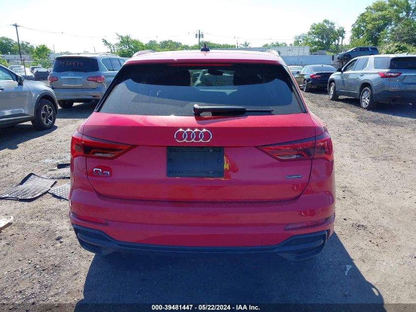 2020 Audi Q3 Premium Plus 45 Tfsi S Line Quattro Tiptronic VIN: WA1EECF36L1034415 Lot: 39481447