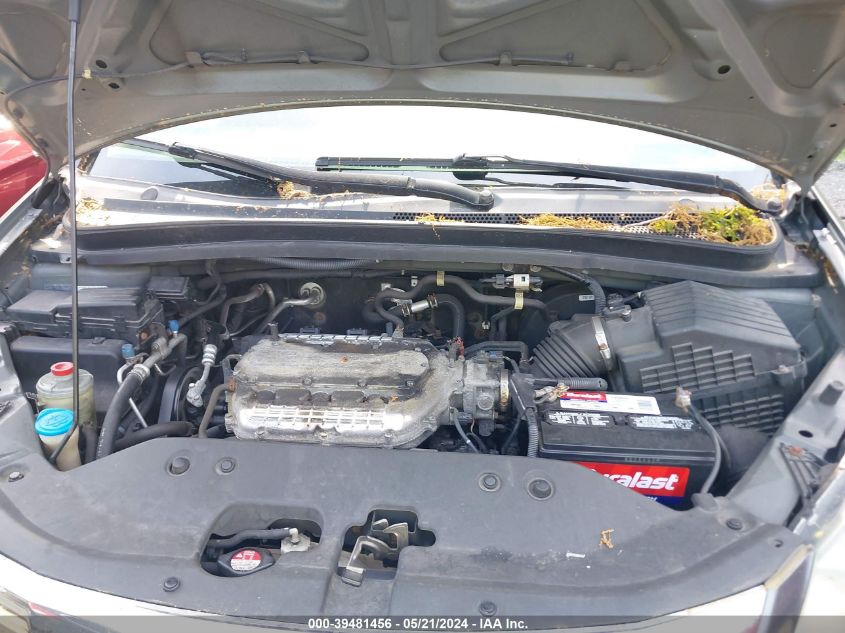 2010 Honda Odyssey Ex VIN: 5FNRL3H52AB014713 Lot: 39481456