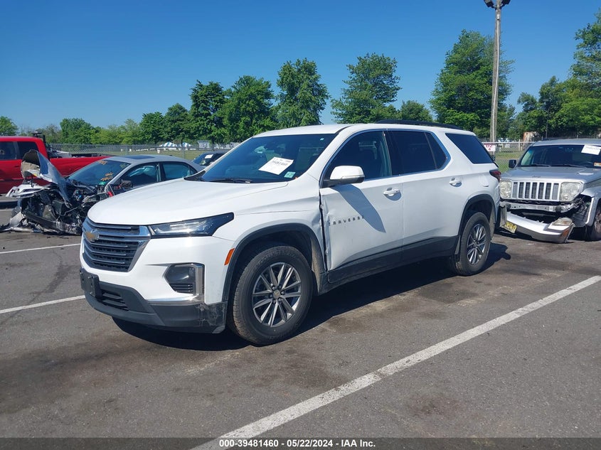 VIN 1GNEVGKW0NJ194099 2022 CHEVROLET TRAVERSE LT
