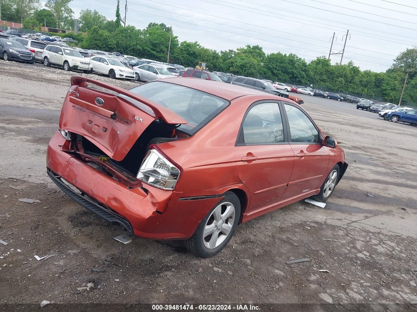 2008 Kia Spectra Sx VIN: KNAFE122085020065 Lot: 39481474