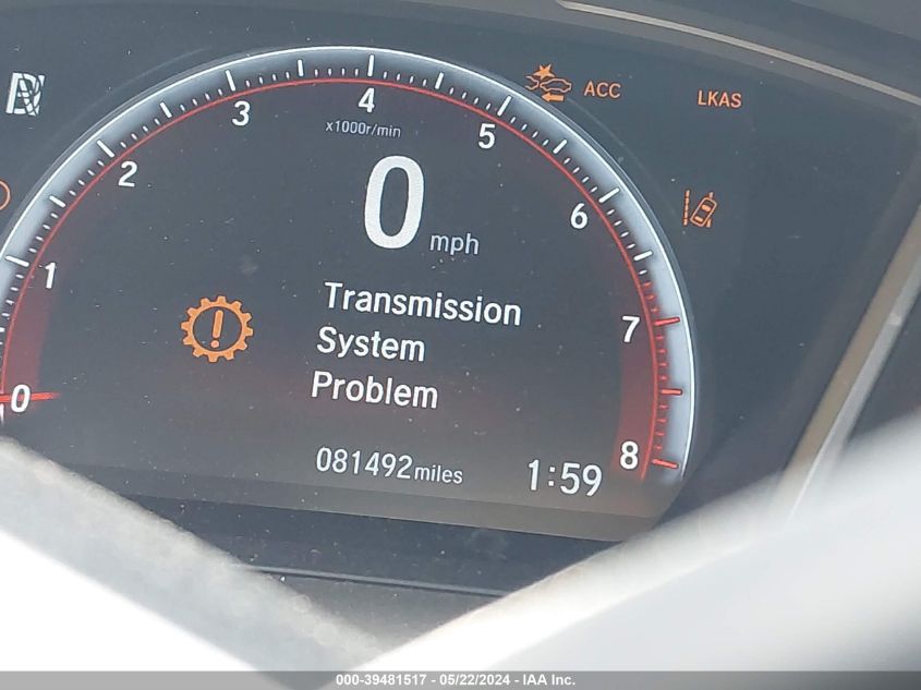 2019 Honda Civic Sport VIN: 19XFC2F89KE033275 Lot: 39481517