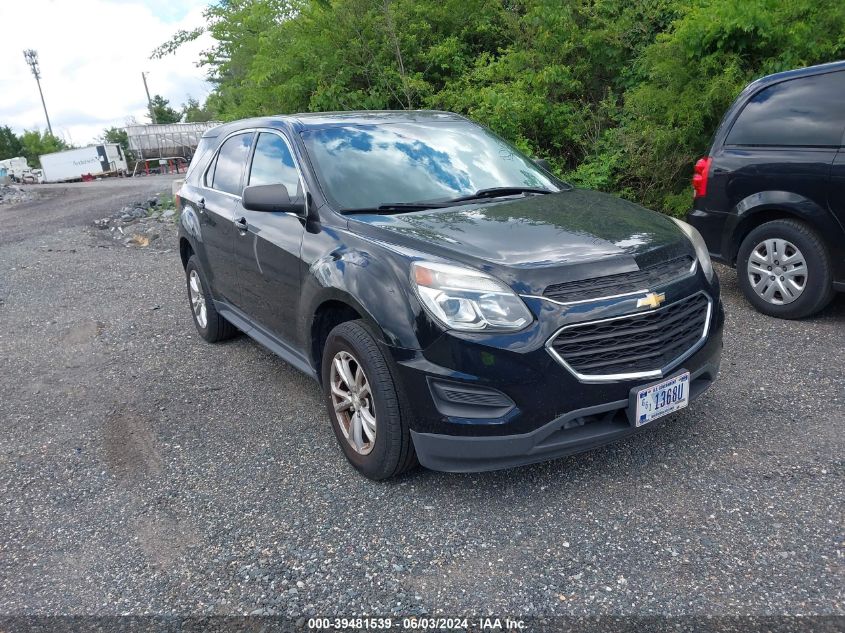 2017 Chevrolet Equinox Ls VIN: 2GNFLEEK1H6327266 Lot: 39481539