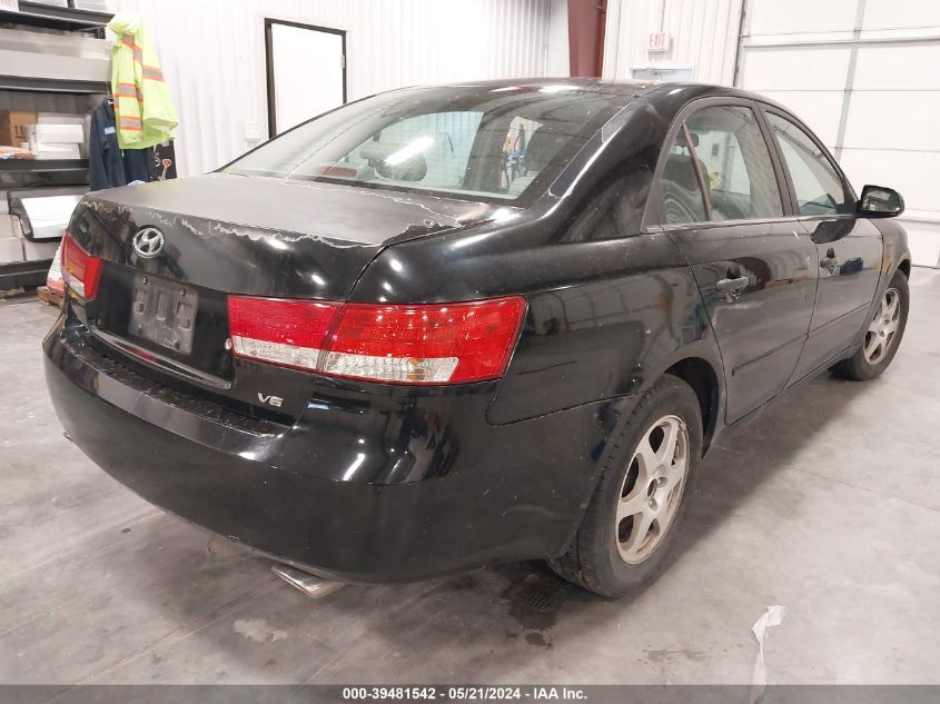 2006 Hyundai Sonata Gls V6/Lx V6 VIN: 5NPEU46F96H070654 Lot: 39481542