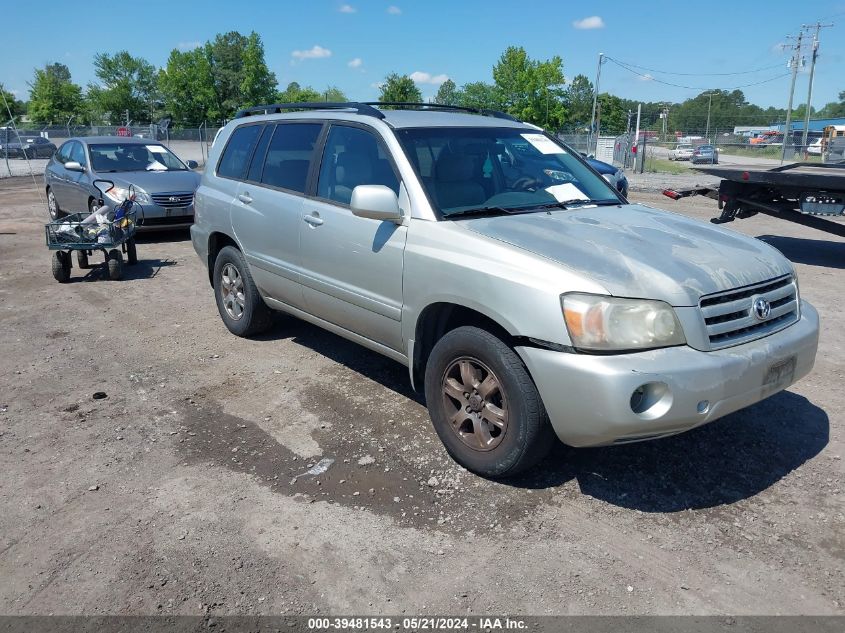 2005 Toyota Highlander V6 VIN: JTEEP21A550110047 Lot: 39481543