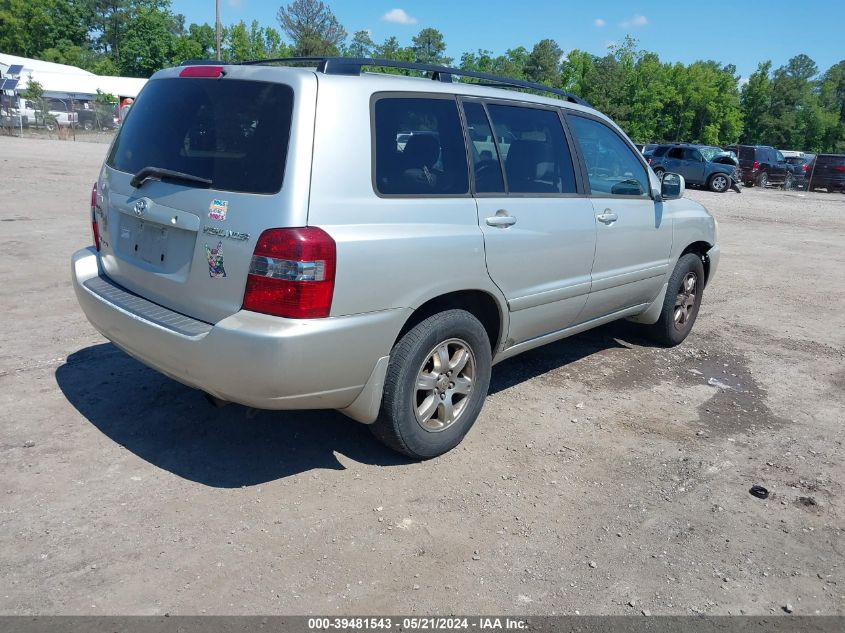 2005 Toyota Highlander V6 VIN: JTEEP21A550110047 Lot: 39481543