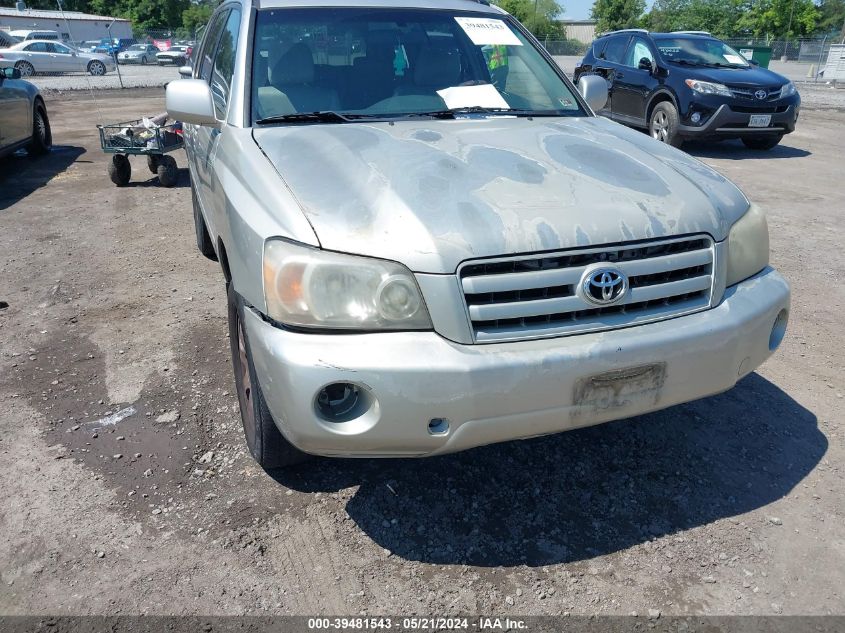 2005 Toyota Highlander V6 VIN: JTEEP21A550110047 Lot: 39481543