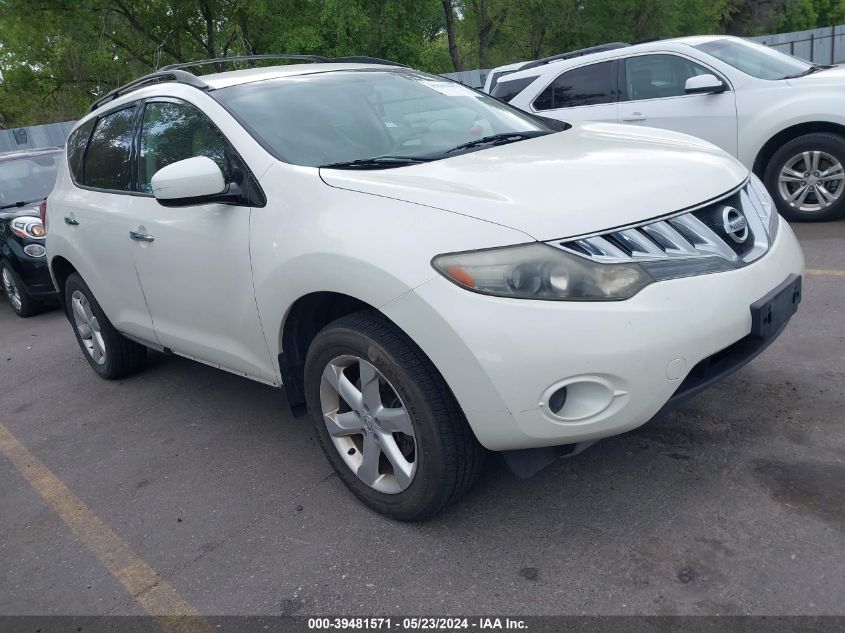 2009 Nissan Murano S VIN: JN8AZ18W69W144238 Lot: 39481571