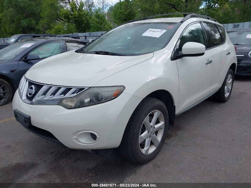 2009 Nissan Murano S VIN: JN8AZ18W69W144238 Lot: 39481571