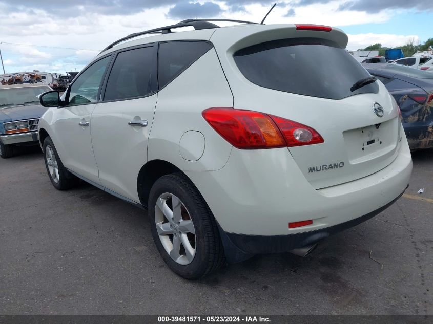 2009 Nissan Murano S VIN: JN8AZ18W69W144238 Lot: 39481571