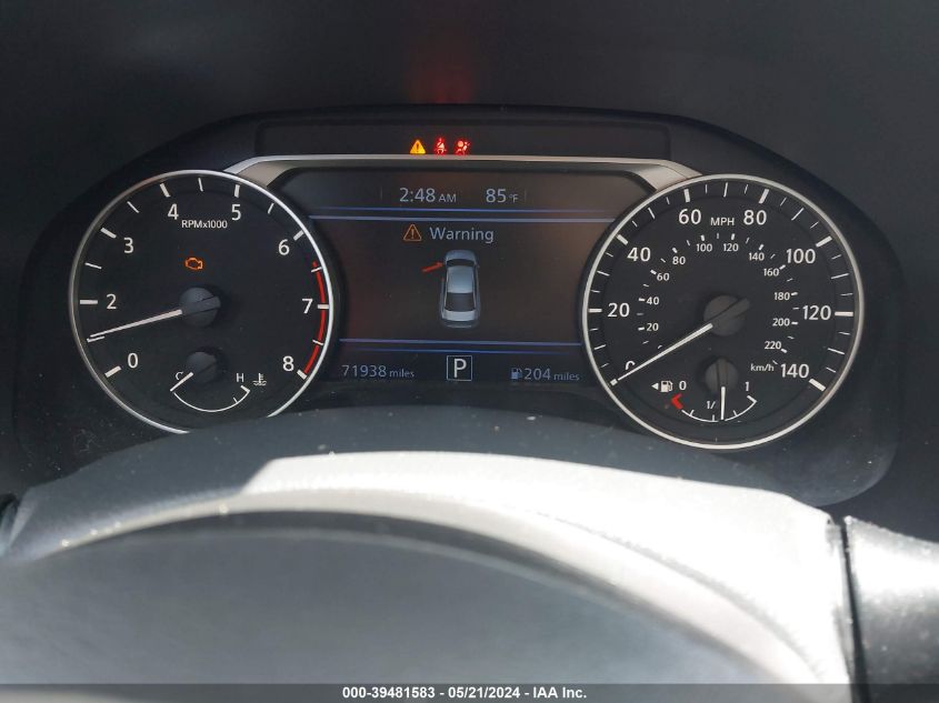 2021 Nissan Altima Sv Fwd VIN: 1N4BL4DV5MN339347 Lot: 39481583