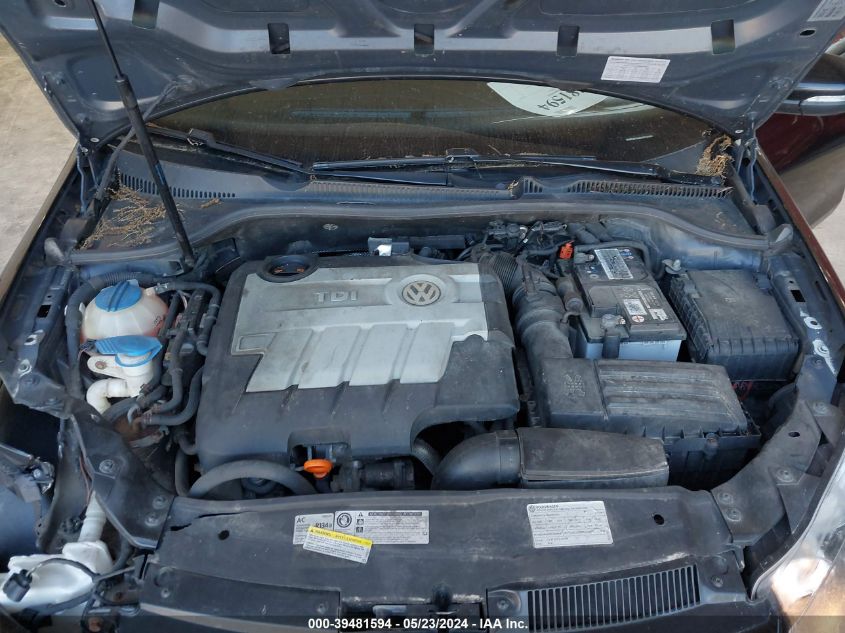 2012 Volkswagen Golf Tdi 4-Door VIN: WVWDM7AJ6CW234456 Lot: 39481594
