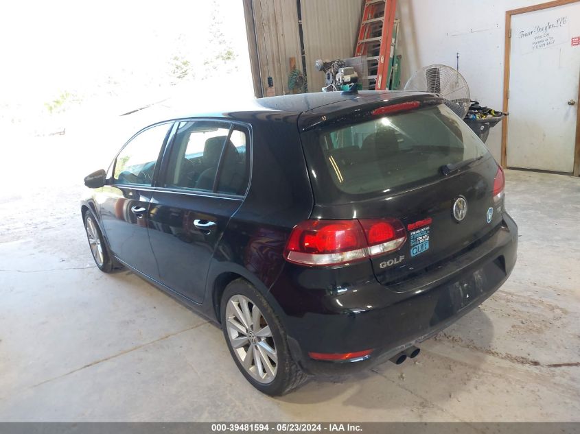 2012 Volkswagen Golf Tdi 4-Door VIN: WVWDM7AJ6CW234456 Lot: 39481594