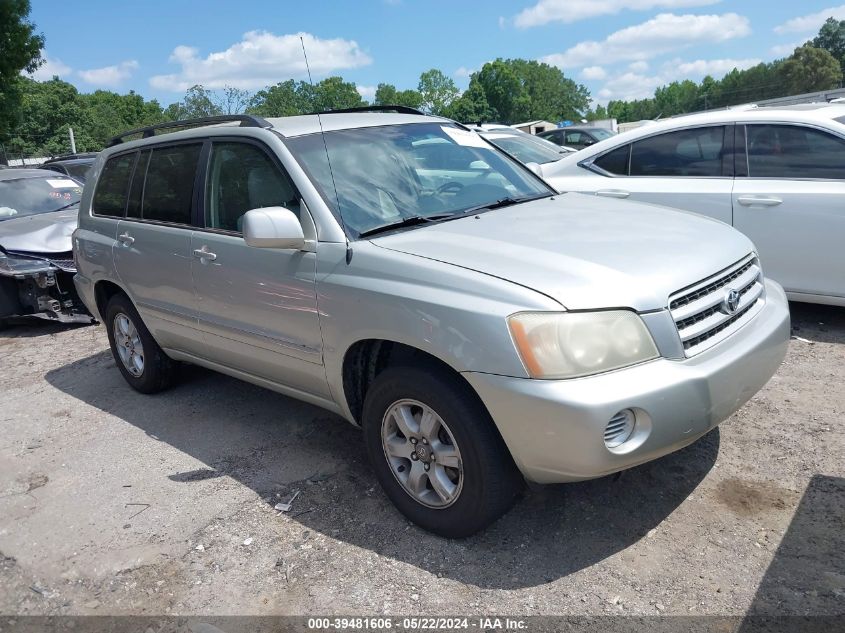 2003 Toyota Highlander V6 VIN: JTEGF21A530095154 Lot: 39481606