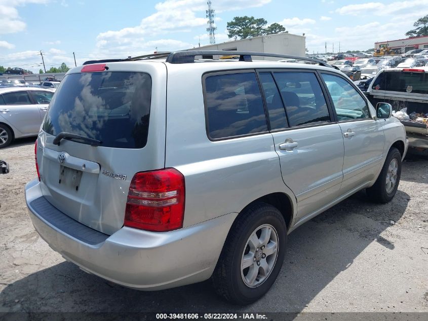 2003 Toyota Highlander V6 VIN: JTEGF21A530095154 Lot: 39481606