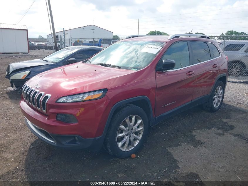 2015 Jeep Cherokee Limited VIN: 1C4PJMDB3FW592935 Lot: 39481608