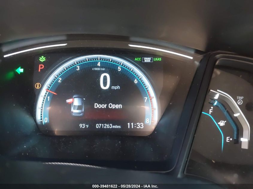 2019 Honda Civic Lx VIN: 2HGFC2F68KH583166 Lot: 39481622