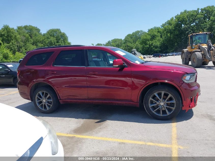 2018 Dodge Durango Gt Awd VIN: 1C4RDJDG8JC330607 Lot: 39481635