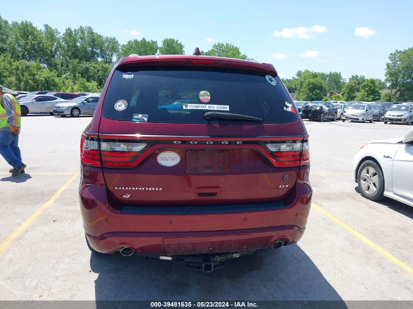 2018 Dodge Durango Gt Awd VIN: 1C4RDJDG8JC330607 Lot: 39481635