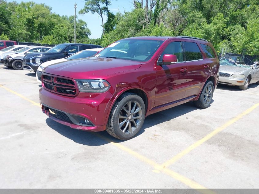 2018 Dodge Durango Gt Awd VIN: 1C4RDJDG8JC330607 Lot: 39481635