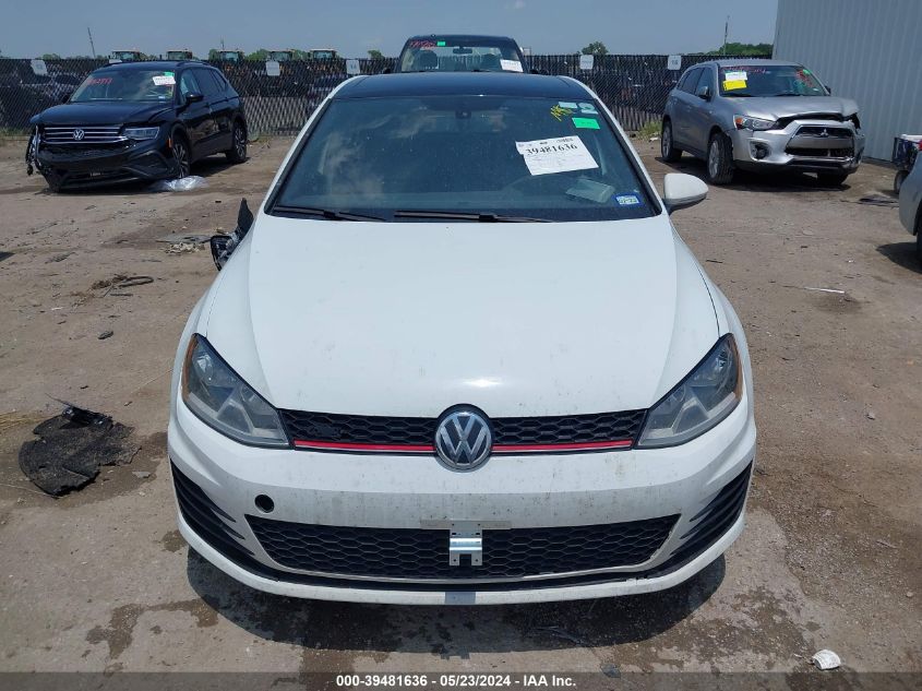 2015 Volkswagen Golf Gti 2.0T Autobahn 4-Door VIN: 3VW4T7AU8FM063885 Lot: 39481636