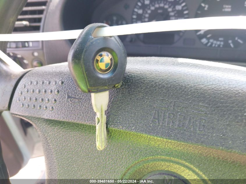 1997 BMW 328Ic VIN: WBABK8322VET96700 Lot: 39481650