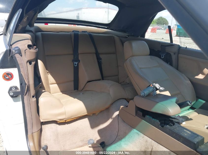 1997 BMW 328Ic VIN: WBABK8322VET96700 Lot: 39481650