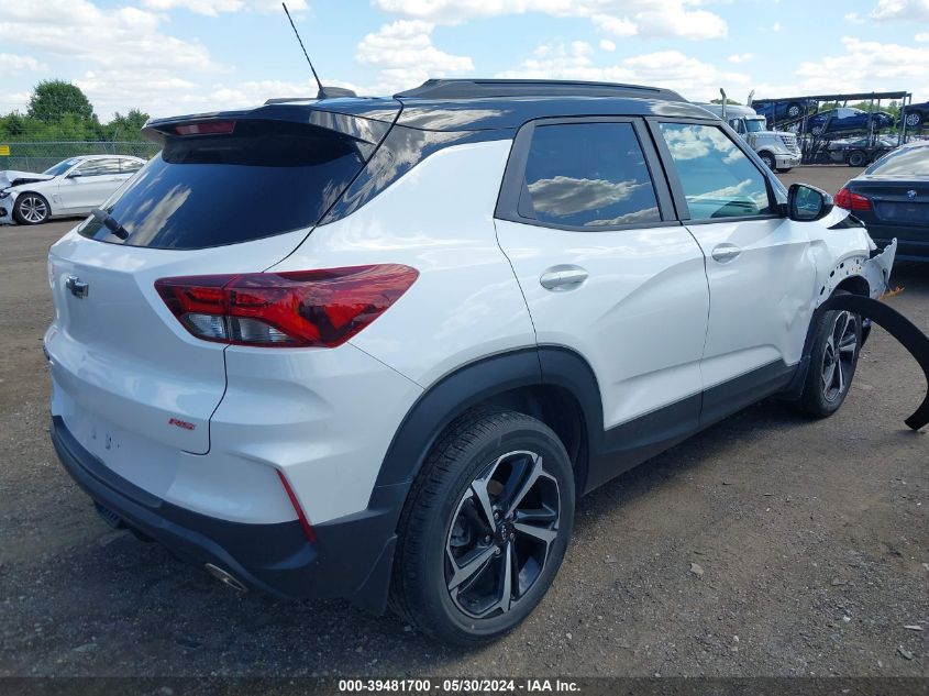 2022 Chevrolet Trailblazer Fwd Rs VIN: KL79MTSLXNB025680 Lot: 39481700