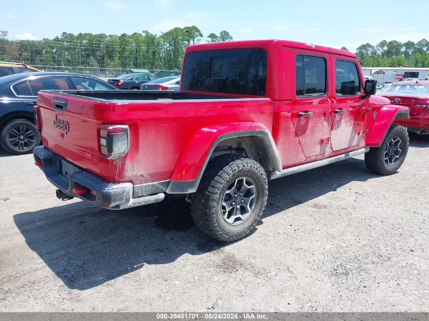 2021 Jeep Gladiator Rubicon 4X4 VIN: 1C6JJTBG8ML615811 Lot: 39481701