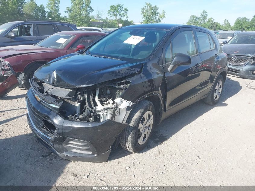 2017 Chevrolet Trax Ls VIN: 3GNCJKSB7HL255741 Lot: 39481709