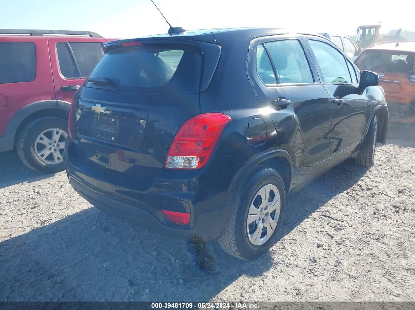 2017 Chevrolet Trax Ls VIN: 3GNCJKSB7HL255741 Lot: 39481709