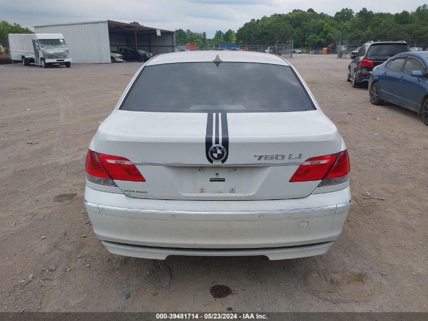 2007 BMW 750Li VIN: WBAHN83577DT77077 Lot: 39481714