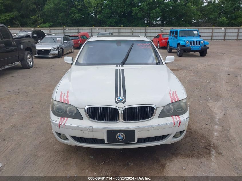 2007 BMW 750Li VIN: WBAHN83577DT77077 Lot: 39481714