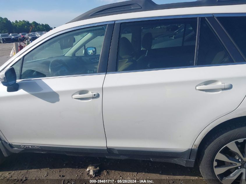 2016 Subaru Outback 2.5I Limited VIN: 4S4BSBNCXG3209946 Lot: 39481717