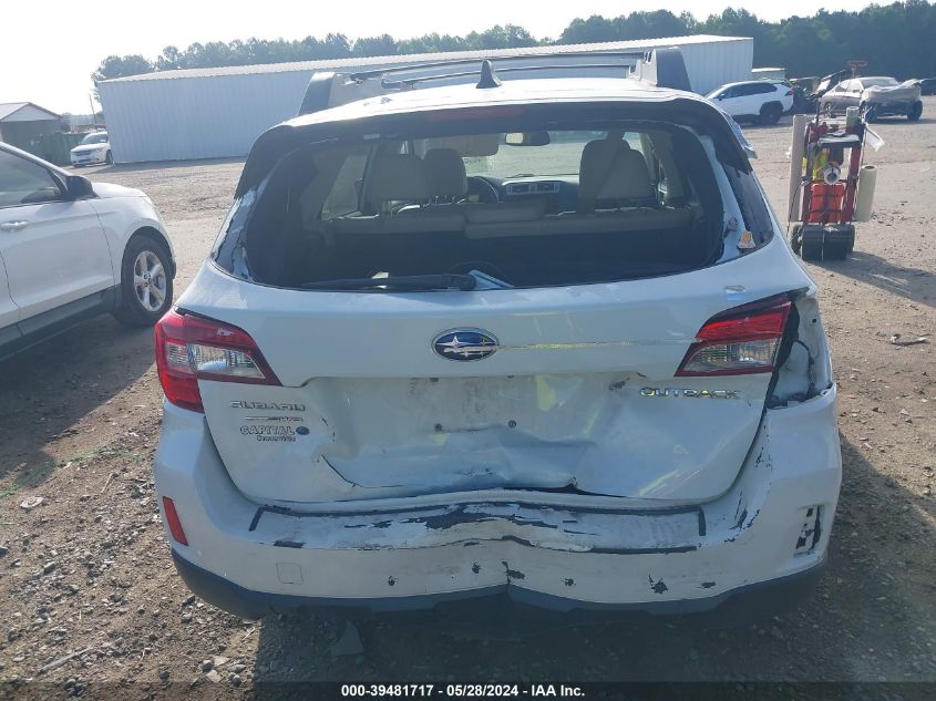 2016 Subaru Outback 2.5I Limited VIN: 4S4BSBNCXG3209946 Lot: 39481717