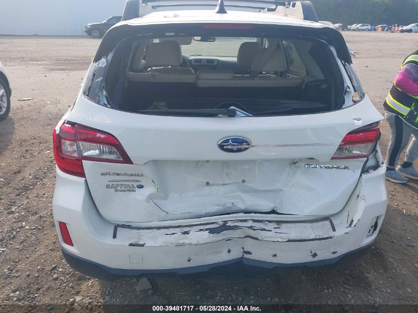 2016 Subaru Outback 2.5I Limited VIN: 4S4BSBNCXG3209946 Lot: 39481717