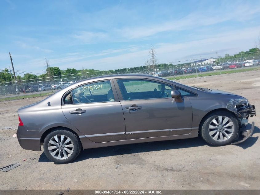 2009 Honda Civic Ex-L VIN: 19XFA16949E018458 Lot: 39481724