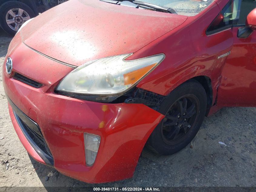 2013 Toyota Prius Two VIN: JTDKN3DU9D5586988 Lot: 39481731