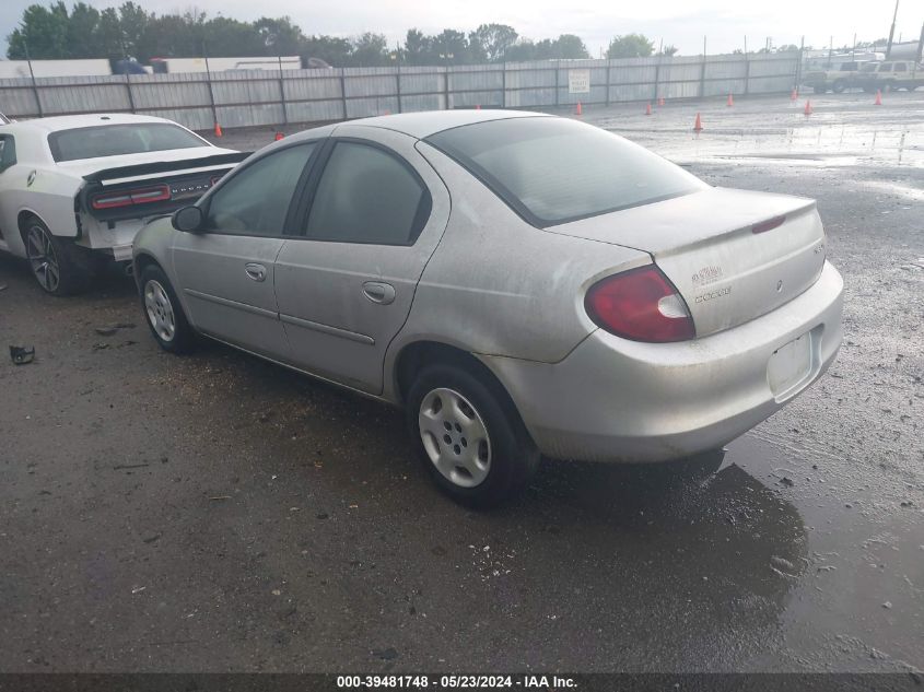 2002 Dodge Neon VIN: 1B3ES26C12D654757 Lot: 39481748