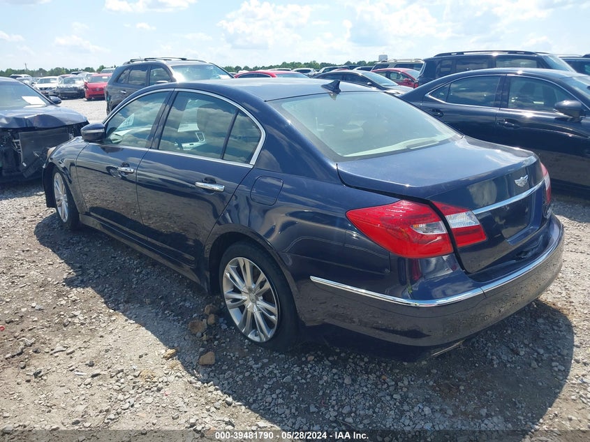 2012 Hyundai Genesis 3.8 VIN: KMHGC4DD3CU173319 Lot: 39481790