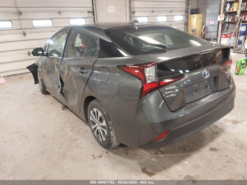 2019 Toyota Prius Xle VIN: JTDL9RFUXK3007881 Lot: 39481792