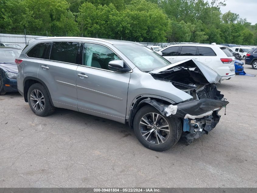 2016 Toyota Highlander Xle V6 VIN: 5TDJKRFH7GS278806 Lot: 39481804