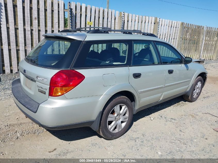 2005 Subaru Outback 2.5I VIN: 4S4BP61C957334294 Lot: 39481849