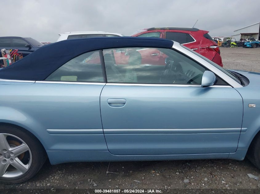 2004 Audi A4 1.8T VIN: WAUAC48H64K008995 Lot: 39481857