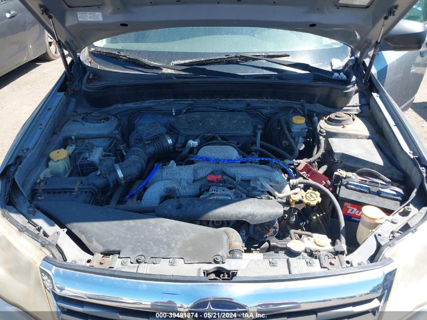 2010 Subaru Forester 2.5X VIN: JF2SH6AC8AH755026 Lot: 39481874