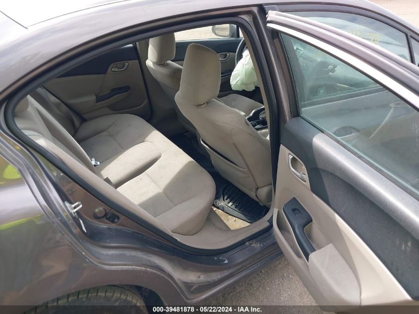 2012 Honda Civic Lx VIN: 19XFB2F52CE070341 Lot: 39481878