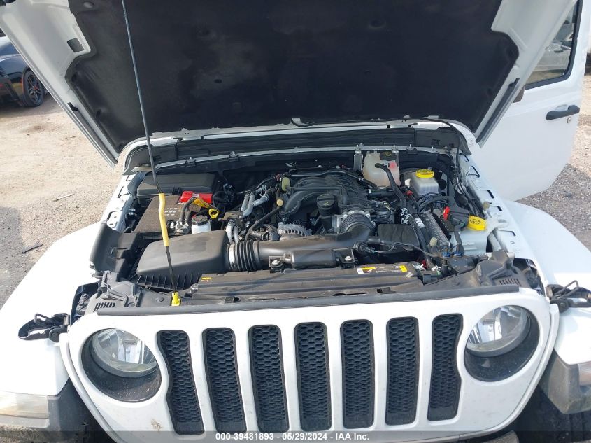 2022 Jeep Wrangler Unlimited Sahara Altitude 4X4 VIN: 1C4HJXEG8NW105565 Lot: 39481893