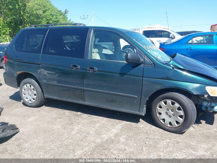 2000 Honda Odyssey Lx VIN: 2HKRL1857YH551464 Lot: 39481899